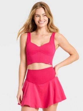 JoyLab Women's Seamless
Sweetheart Support Tank Top - Azalea - M
